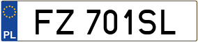 Trailer License Plate